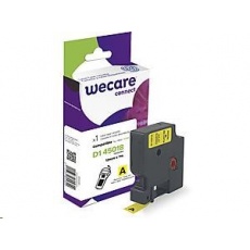 WECARE ARMOR páska pro DYMO S0720580, černá/žlutá, 12mm x 7m