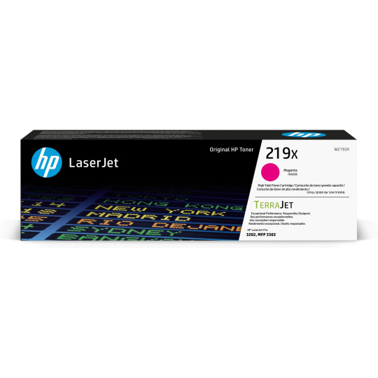 HP 219X High Yield Magenta Original LaserJet Toner Cartridge (2,500 pages)