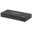 Manhattan HDMI rozdělovač, 4K 4-Port HDMI Splitter, 4K@60Hz, AC Powered, černá