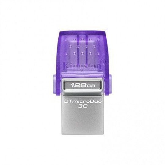 Kingston Flash Disk 128GB DataTraveler microDuo 3C 200MB/s dual USB-A + USB-C